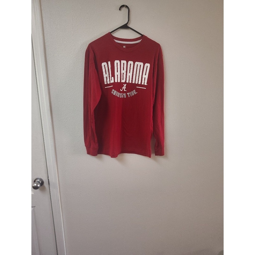 Colosseum Alabama Crimson Tide‎ Mens Medium Long Sleeve Graphic T-Shirt Red